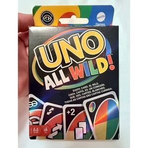 Mattel UNO All Wild & Bicycle Dalmatian Playing Cards Bundle New Sealed Multi